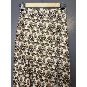 Nightwalker Skirt Womens XS Multicolor Floral Chiffon Maxi Side Slit Lined